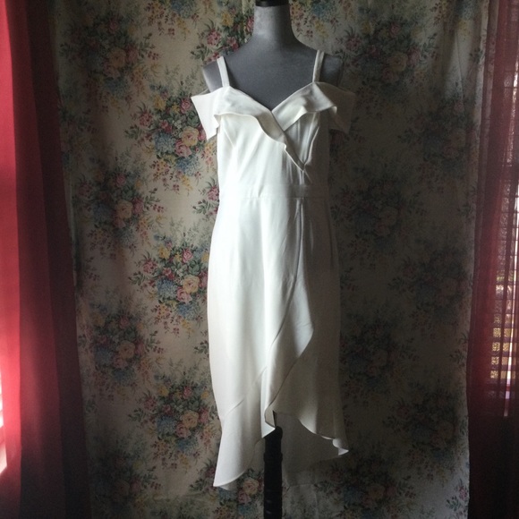 Dresses | Addison Evenings White Dress | Poshmark